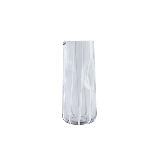 Mizu-Wasserkaraffe Weiß aus Glas Ø10xH23cm von OYOY