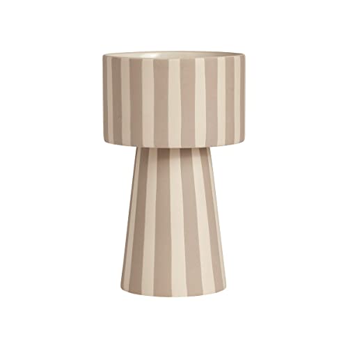 OYOY Living Toppu Pot Large Clay Blumentopf Übertopf Dekoschale Keramik Beige Weiß Groß 24x15 cm - L300675-306 von OYOY