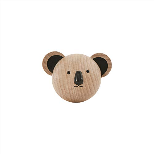 OYOY Mini - Garderobenhaken Kinder Koala aus Holz - Wandhaken für das Babyzimmer/Kinderzimmer- 7,5 x 6,5 x 5 cm von OYOY