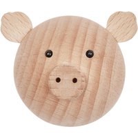 OYOY - Mini Hook Kinderwandhaken Schwein, natur von OYOY