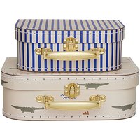 OYOY Mini - Toucan & Stripe Mini-Koffer, beige (2er-Set) von OYOY