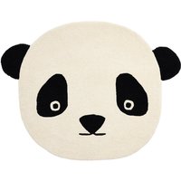 OYOY - Panda Teppich, 110 x 87 cm, weiß / schwarz von OYOY