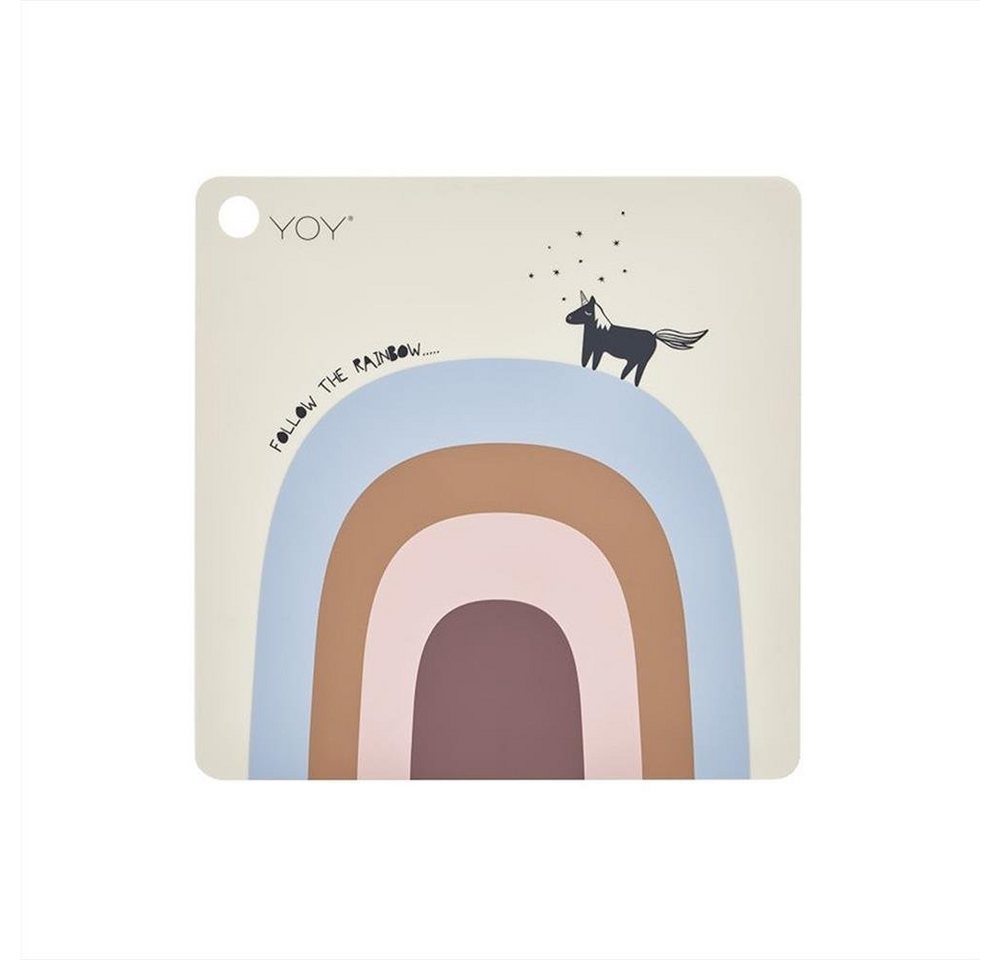 OYOY Platzset Follow The Rainbow, Tischset, Platzdeckchen, Regenbogen-Motiv, Silikon, Bastelunterlage OYOY Platzset Follow The Rainbow, Tischset, Platzdeckchen, Regenbogen-Motiv, Silikon, Bastelunterlage von OYOY