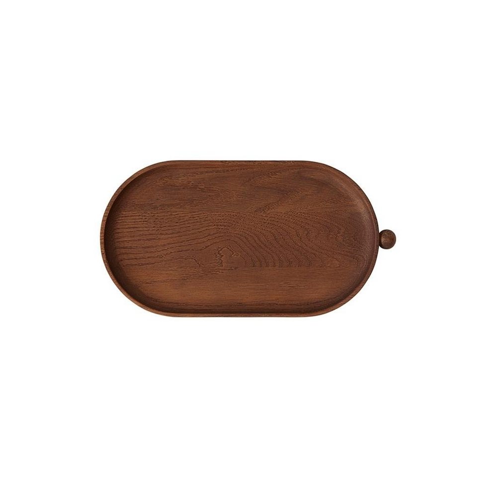 OYOY Servierplatte Inka Wood Tray, Holztablett 2,3 x 34,2 x 18 cm Eiche Serviertablett Dekotablett Dunkelbraun von OYOY