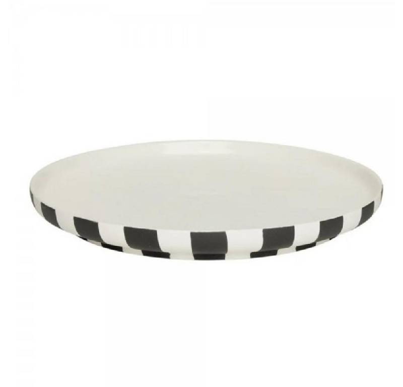 OYOY Servierplatte Oyoy Speiseteller Toppu Schwarz-Weiß (26,5 cm) von OYOY
