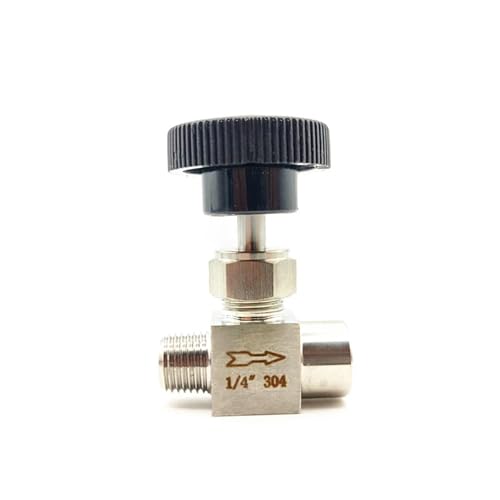 304 Stainless Steel Needle Valve Male To Female Thread 1/8" 1/4" 3/8" 1/2" Instrument Flow Regulating Valve(1/2") von OYOZWKYXC