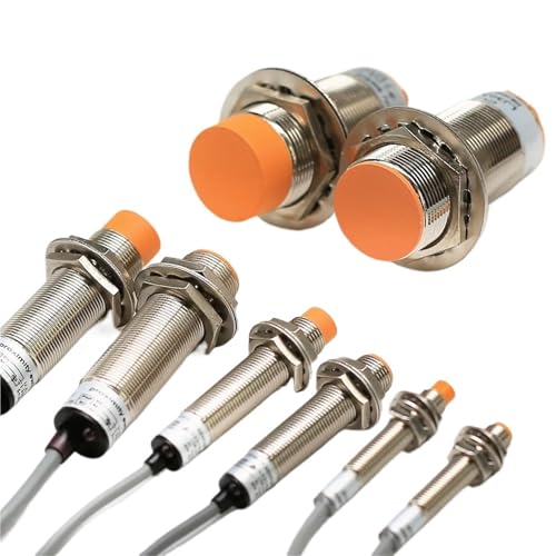 M8 M12 M18 30 Approach Sensor Inductive Proximity Sensor Switch DC 12V AC 110V NO NC NPN PNP Detection Metal Switches 1.2m Line(LJ8A3-2,DC 3-wire NPN NO NC) von OYOZWKYXC