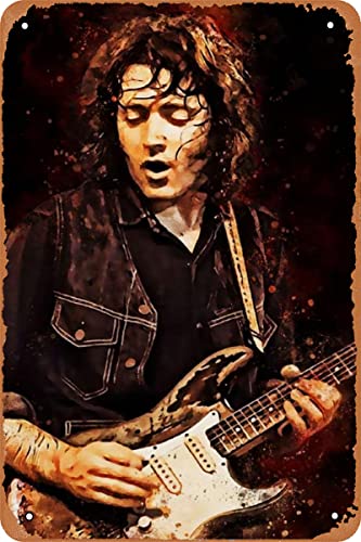 Rory Gallagher Poster Art Retro Blechschild Metallschild Vintage Bar Zuhause Küche Höhle Café Wanddekoration Schild 20 x 30 cm von OYRISH