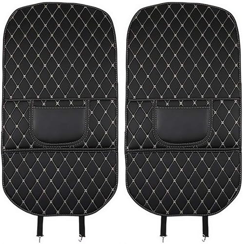 OYTHO Auto Rückenlehnenschutz für BMW M3 Sedan E36 E90 F80 G80 / Touring G81, Leder Stoff Wasserdicht Rücksitzschoner Autositz Car Kick Mat Anti-Schmutz-Schutzpolster,B/2Pcs von OYTHO