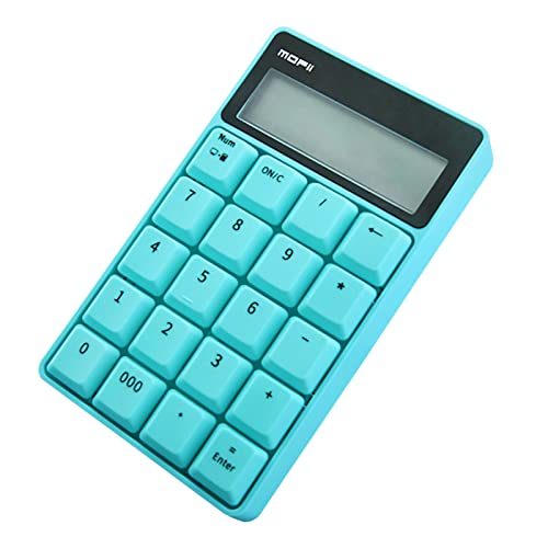 Ziffernblock für Laptop – USB – Tab Tastenfunktion – volle Größe 20 Tasten – Big Print Buchstaben – Silent X Type Scherentasten blau von OYUEGE