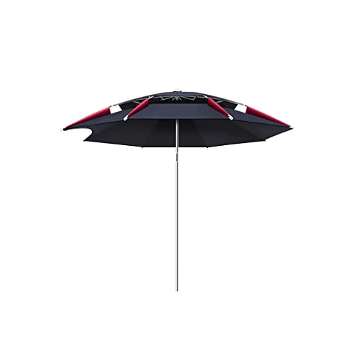 2,4 m Fischerei Regenschirm Big Fishing Regenschirm Universal Regendicke Sonnenschutzschirm Regenschirmfischfischschirm Regenschirm(2.2M) von OYYMTE