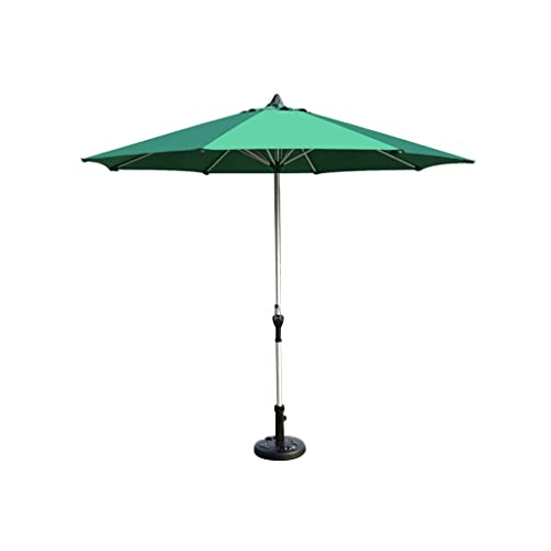 2,7 m Outdoor Sun Dreenwella Beach Regenschirm Klappernte Garten Aluminium Legierung Sonnenschutz Zentrale Säule Regenschirm(Green) von OYYMTE