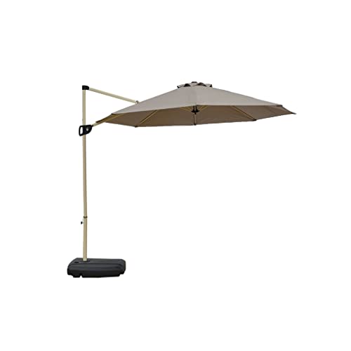 3,0 m Outdoor Sonnenschutz Patio Regenschirm Balkon Terrasse Regendicht großer Regenschirm Single Top Outdoor Regenschirm(Gray) von OYYMTE