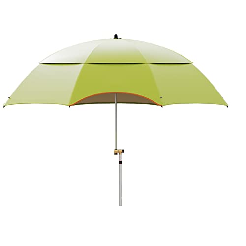 Außen Sonnenschattenfischen Regenschirm Big Fishing Regenschirm Sonnenschutz Regendichtes winddichtes Fischereifischfischer(2.2m) von OYYMTE