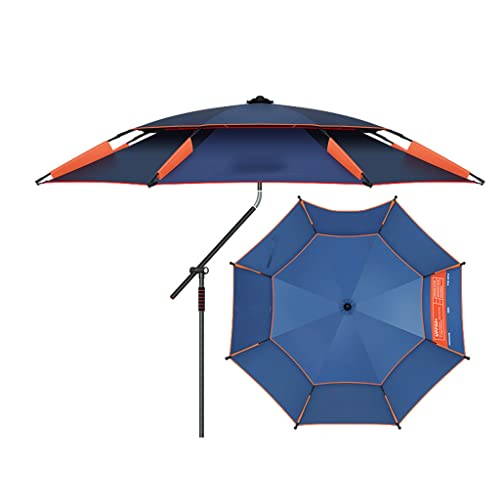 Außen Sonnenschattenfischen Regenschirm Big Fishing Regenschirm Sonnenschutz Regendichtes winddichtes Fischereifischfischer(2m) von OYYMTE
