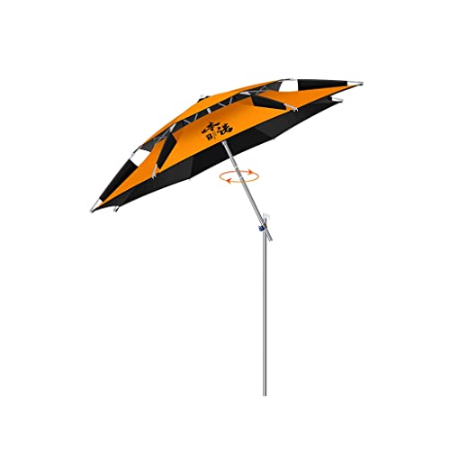 Fischerei Regenschirm Universal Big Fishing Regenschirmfischer(Orange,2.0m) von OYYMTE