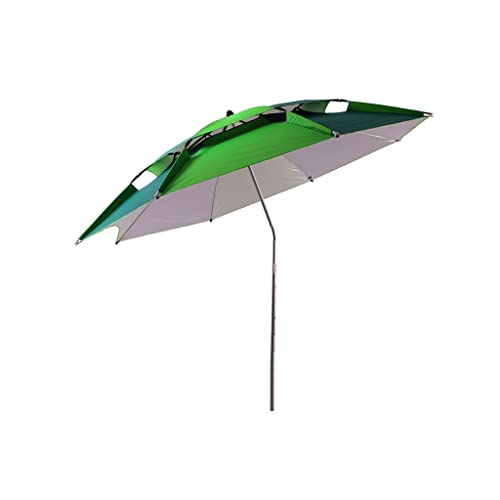 Fischereifirmen Sonnenschutz Universal Big Fishing Regenschirm Neu verdickte Regen- und sonnensichere Ort zum Einsetzen von Regenfischschirm einsetzen(B,2.0m) von OYYMTE