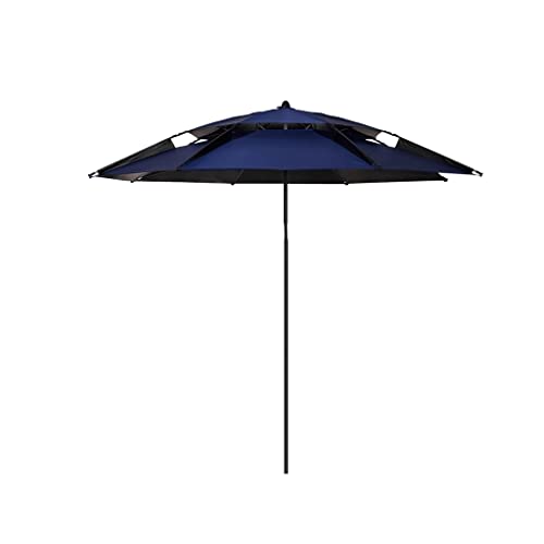 Fischereifirmen Sonnenschutz Universal Big Fishing Regenschirm Neu verdickte Regen- und sonnensichere Ort zum Einsetzen von Regenfischschirm einsetzen(Dark blue,2.4m) von OYYMTE