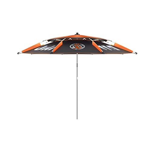Fischereiweg Big Fishing Regenschirm Neue Regenfische Outdoor Fischerei Spezielle universelle Sonnenschutz Regenschirm(Orange,2.0m) von OYYMTE