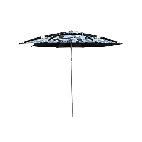 Fischereiweg großer Fischereiweg Anti-Ultraviolett-Verdickung universeller doppelschicht regnerischer winddichtem Sonnenschirm(2.2m) von OYYMTE