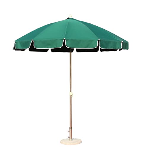 Freizeit im Freien Garten Regener Fiberglas Edelstahltisch und Stühle Regenschirme(2.5M) von OYYMTE