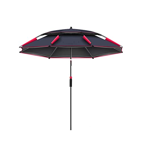 Großer Fischerei Regenschirm Universal Dickeding Sonnenschutzregen Regensturm Boden(2.0m) von OYYMTE