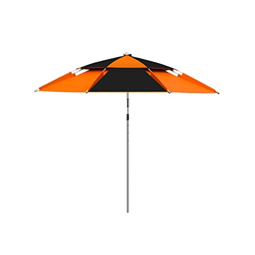 Großer Fischerei Regenschirm Universal Sonnenschirm Regenschirm Anti-umbrella gemahlenen Stecker im Freien tragbare Fischerei Spezielle Fischereiausrüstung Regenschirm(2.4M) von OYYMTE