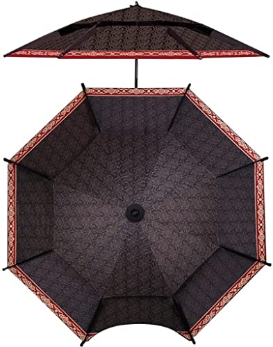 Großer Sonnenschirm Regenschirm im Freien Mode Xiangyun neigbarer Sonnenschirm Edelstahl wasserdichter Sonnenschirm for Beach BBQ (Size : 2.4m/7.9ft) von OYYMTE
