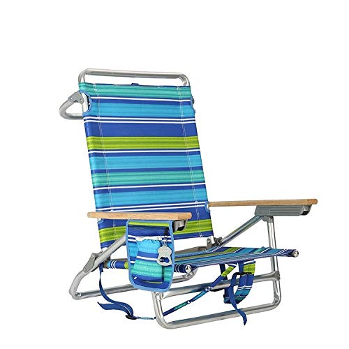 OYYMTE Aluminiumlegierung Strandstuhl Falten Outdoor Recliner Folding Lunch Break Recliner Camping Tragbare Freizeitstuhl von OYYMTE