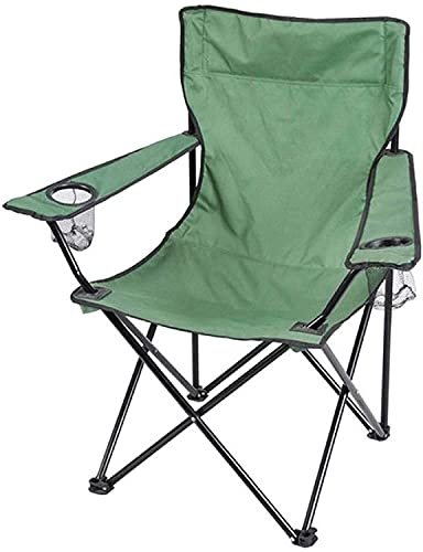OYYMTE Campingstuhl, Leinwand Leder Outdoor Outdoor einteiliger Stuhl Klappstuhl Strandstuhl Angelstuhl(Chocolate) von OYYMTE