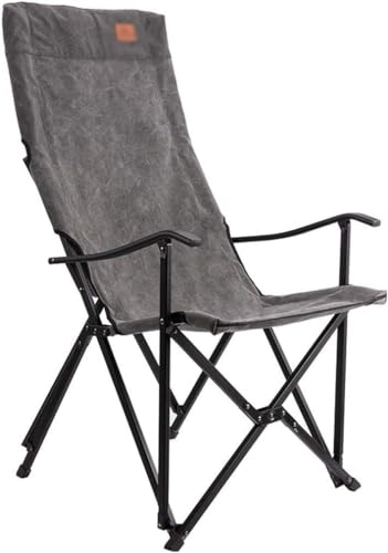 OYYMTE Campingstuhl, tragbarer Sitz, Leichter Angelstuhl, robuster Campinghocker, zusammenklappbare Gartenmöbel, ultraleichter Gartenstuhl(Gray) von OYYMTE