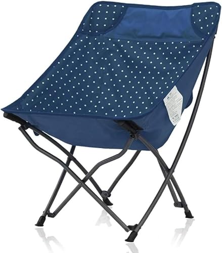OYYMTE Campingstuhl Klappbarer Strandstuhl Outdoor Tragbarer Campingstuhl Angelstuhl Camping Wandern Strand Picknick BBQ Gartenstuhl Angelstuhl(Blu) von OYYMTE
