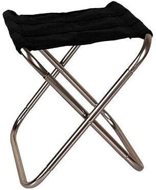 OYYMTE Campingstuhl Mini Camping Klappstuhl Tragbarer Kleiner Angelstuhl(Silver) von OYYMTE