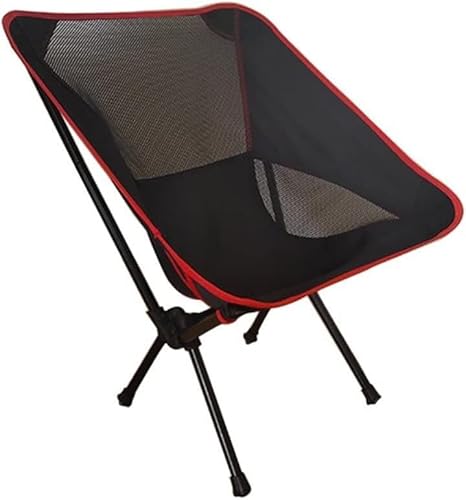 OYYMTE Campingstuhl Strand Angelstuhl Ultraleichte Outdoor-Möbel Klappbarer Campingstuhl Druckbeständiger Outdoor-Angelstuhl(Black) von OYYMTE