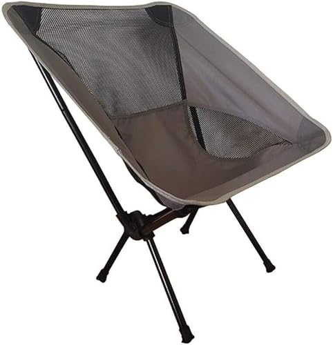 OYYMTE Campingstuhl Strand Angelstuhl Ultraleichte Outdoor-Möbel Klappbarer Campingstuhl Druckbeständiger Outdoor-Angelstuhl(Gray) von OYYMTE