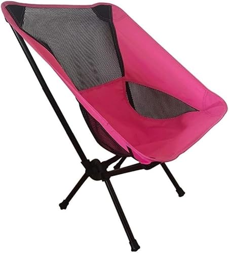 OYYMTE Campingstuhl Strand Angelstuhl Ultraleichte Outdoor-Möbel Klappbarer Campingstuhl Druckbeständiger Outdoor-Angelstuhl(ROSEO) von OYYMTE