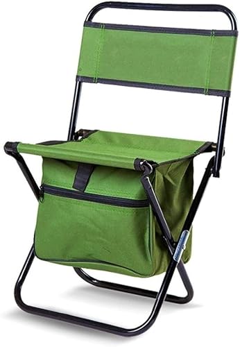 OYYMTE Campingstuhl Tragbarer Outdoor-Angelhocker Klappbarer Angelhocker Rückenlehne Mazar Hocker(L) von OYYMTE
