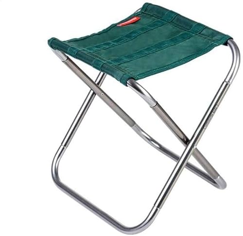 OYYMTE Faltbarer Campingstuhl, Aluminium-Oxford-Stoff, Outdoor-Angelstuhl, tragbarer Klapphocker, Picknick-Grilltisch und Stühle(Green) von OYYMTE