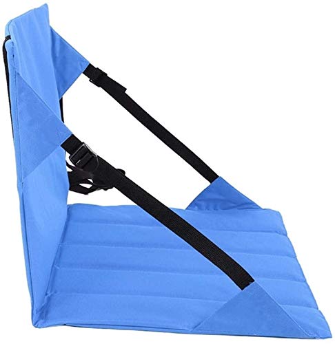 OYYMTE Faltkissen im Freien, Stadion Sitzkissen Tragbare Picknick Camping Beach Sit Matte mit Rückennetz(Blu) von OYYMTE