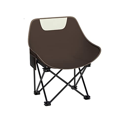 OYYMTE Outdoor Klappstuhl Camping tragbare Klappdecks Stuhl Fischereistuhl kleine Stuhl Campingausrüstung(Brown) von OYYMTE