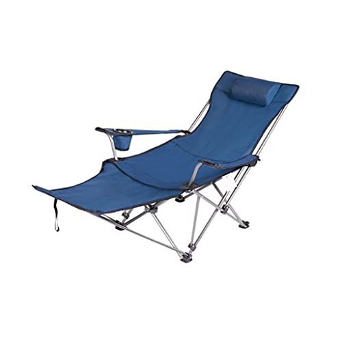 OYYMTE Outdoor Klappstuhl Lounge Stuhl tragbare Mittagspause Rückenlehne Freizeitstuhl Camping Camping Beach Stuhl Angelstuhl(Blu) von OYYMTE