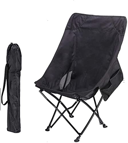 OYYMTE Outdoor-Klappstuhl Tragbare Angelstuhlausrüstung Maza Camping Recliner Strandstuhl Rückenlehne in freier Wildbahn 93 * 38 * 34cm schwarz(Black,93 * 38 * 34cm) von OYYMTE