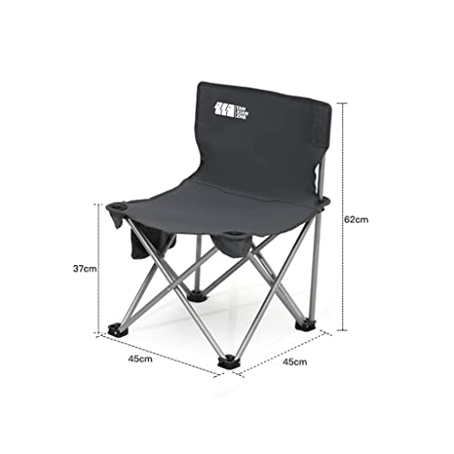 OYYMTE Picknickstuhl im Freien Klappstuhl Camping Camping Picknick Stuhl tragbarer Angelstuhl Stuhl Strandstuhl(45 * 45 * 62cm) von OYYMTE
