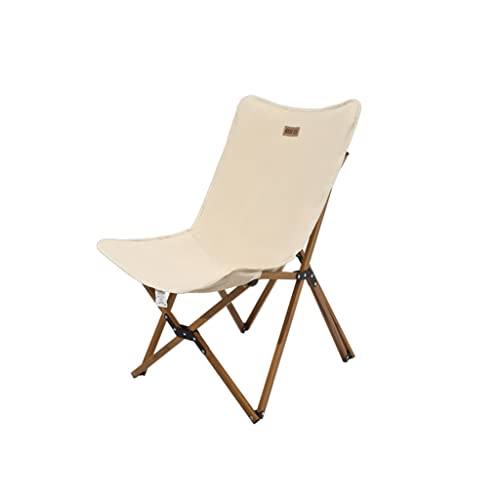 OYYMTE Picknickstuhl im Freien Klappstuhl Camping Camping Picknick Stuhl tragbarer Angelstuhl Stuhl Strandstuhl(Beige) von OYYMTE