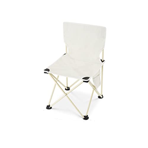OYYMTE Picknickstuhl im Freien Klappstuhl Camping Camping Picknick Stuhl tragbarer Angelstuhl Stuhl Strandstuhl(Bianco) von OYYMTE