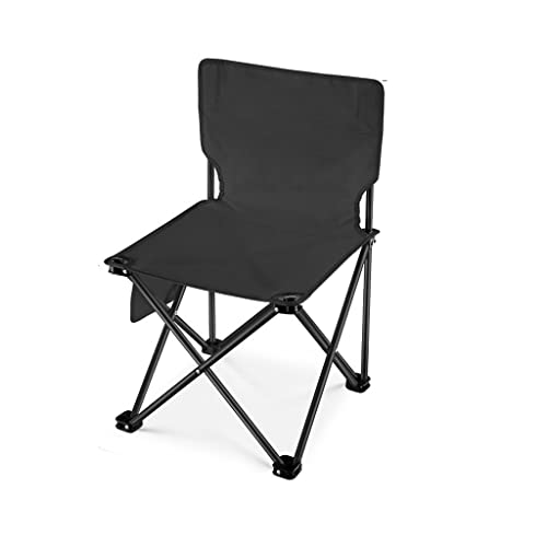 OYYMTE Picknickstuhl im Freien Klappstuhl Camping Camping Picknick Stuhl tragbarer Angelstuhl Stuhl Strandstuhl(Black) von OYYMTE