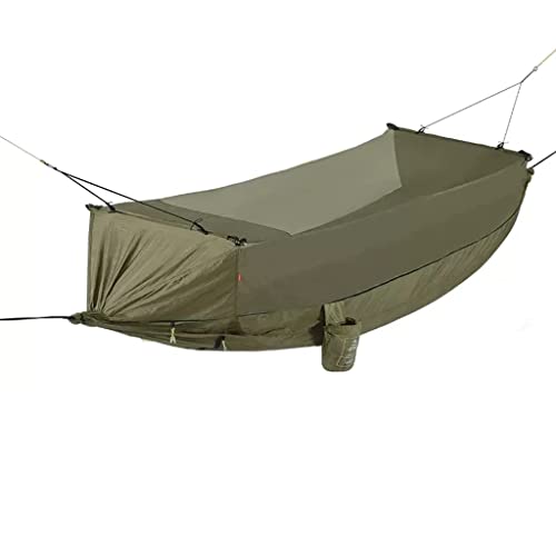 Outdoor-Hängematte Anti-Rollover Travel Camping Portable Hängematte Hängesessel Outdoor Portable Camping Reiseausrüstung(Green) von OYYMTE