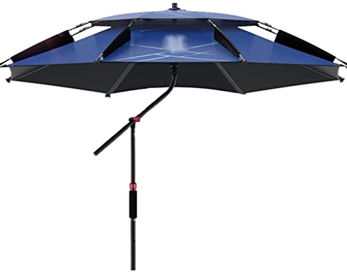 Outdoor-Sonnenschirm, verdickter Oxford-Stoff-Sonnenschutzschirm, doppelter 360 ° universeller wasserdichter Angelschirm, einfach zu installieren (2,4 m) von OYYMTE