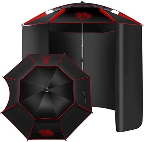 Outdoor-Sonnenschirm 6 Ft Outdoor 360 ° Universal-Sonnenschutz-Regenschirm, verdickter Oxford-Stoff Angelschirm, Haken-Typ Surround-Tuch 2 m / von OYYMTE