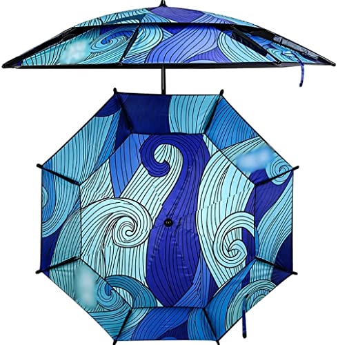 Outdoor-Sonnenschirm Double Top Atmungsaktive Outdoor-Sonnenschirme, 360 ° Universal-Neigungs-Anglerschirm, Sonnenschutz-Sonnenschirm for Campinggrill 2,2 m Outdoor-Sonnenschirm Double Top Atmungsaktive Outdoor-Sonnenschirme, 360 ° Universal-Neigungs-Anglerschirm, Sonnenschutz-Sonnenschirm for Campinggrill 2,2 m von OYYMTE